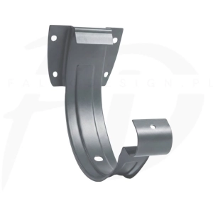 Hak doczołowy stalowy Inguri 150 kolor grafitowy RAL 7024